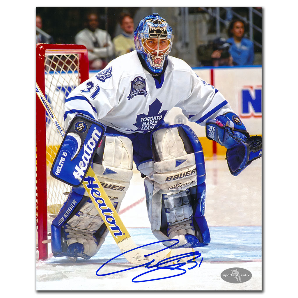 Curtis Joseph Toronto Maple Leafs TRACKING THE PUCK Autographed 8x10