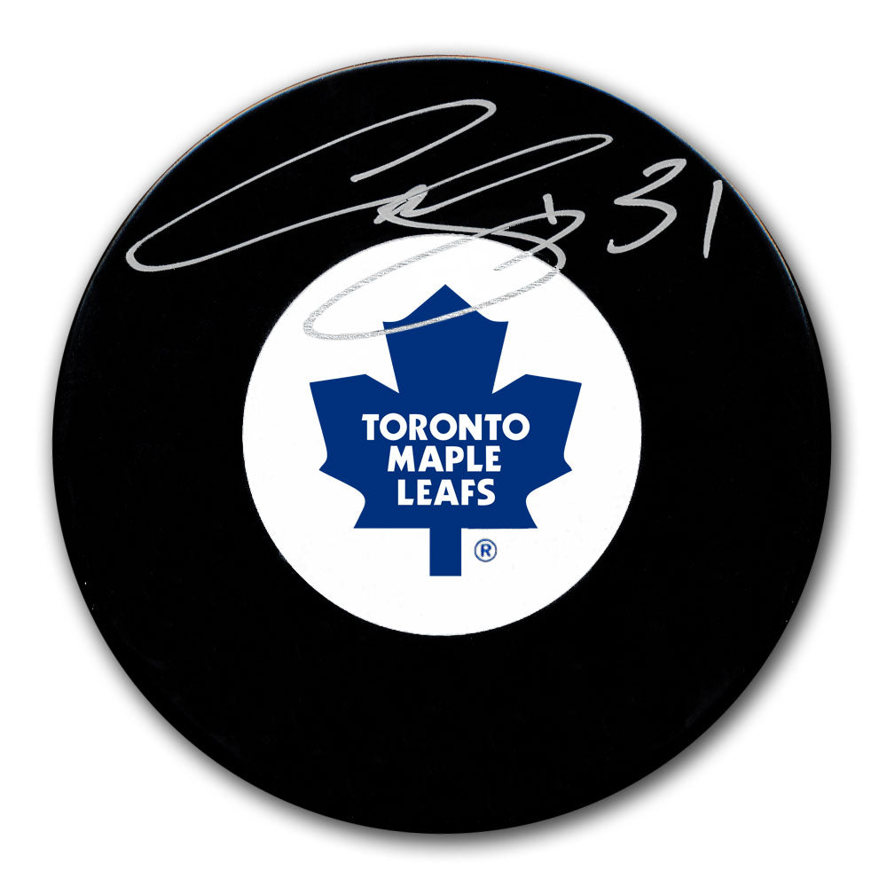 Curtis Joseph Toronto Maple Leafs Autographed Puck