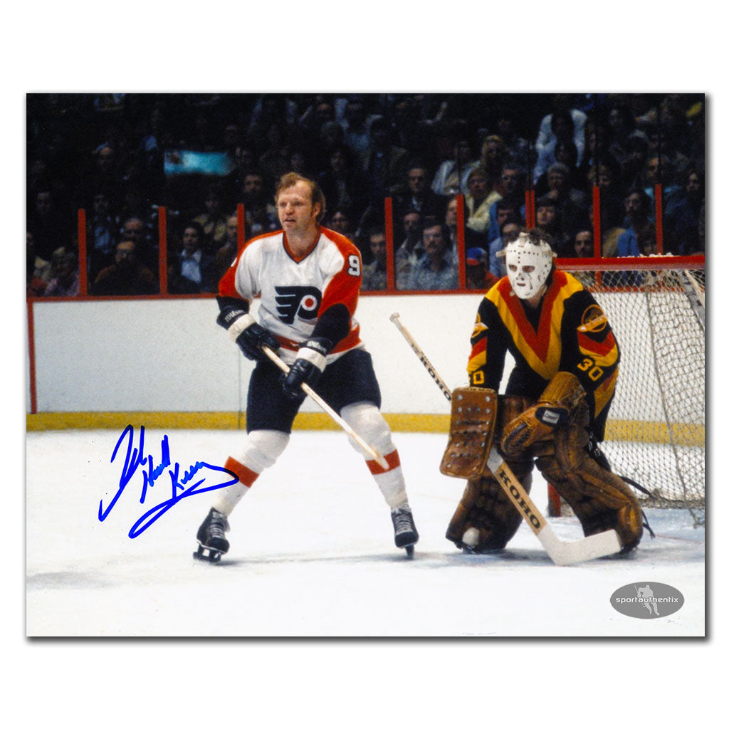 Bob Kelly Philadelphia Flyers ACTION Autographed 8x10