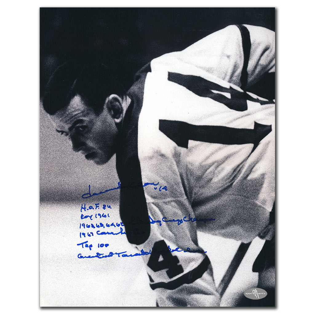 Photo autographiée 11x14 de Dave Keon, Maple Leafs de Toronto