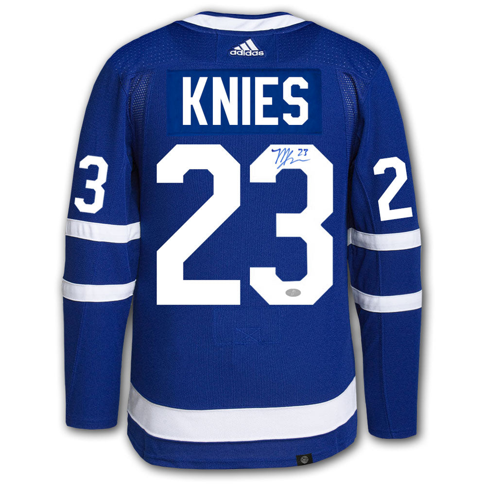 Matthew Knies Toronto Maple Leafs Adidas Pro Autographed Jersey