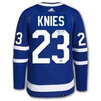 Matthew Knies Toronto Maple Leafs Adidas Pro Autographed Jersey