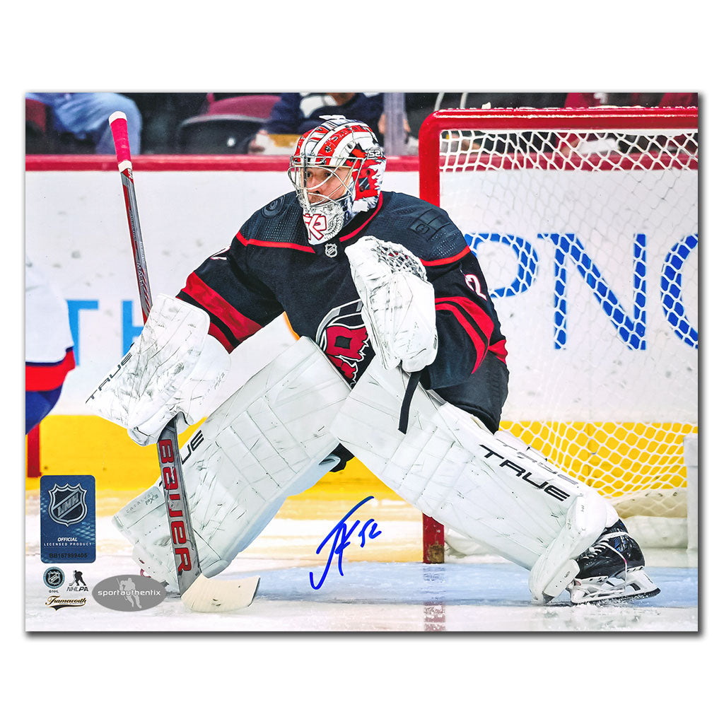 Pyotr Kochetkov Carolina Hurricanes ACTION Autographed 8x10