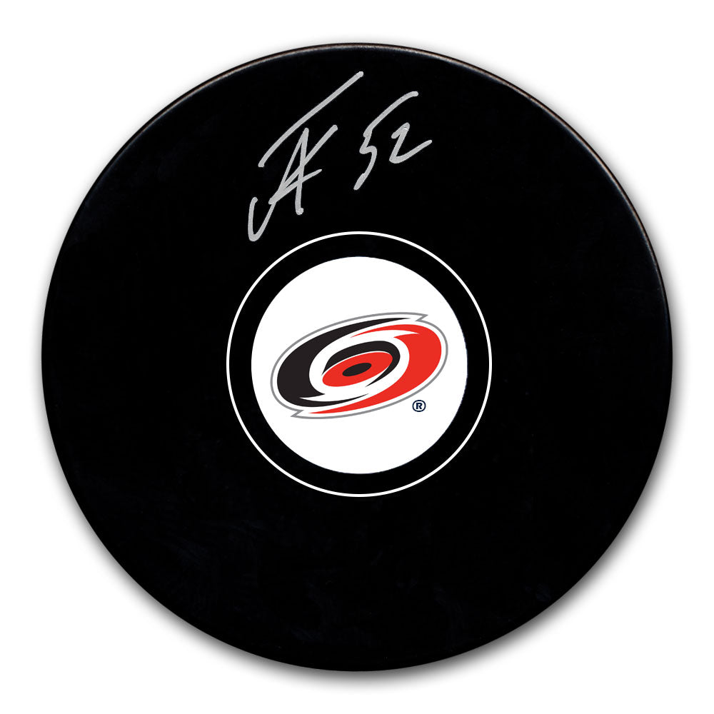 Pyotr Kochetkov Carolina Hurricanes Autographed Puck