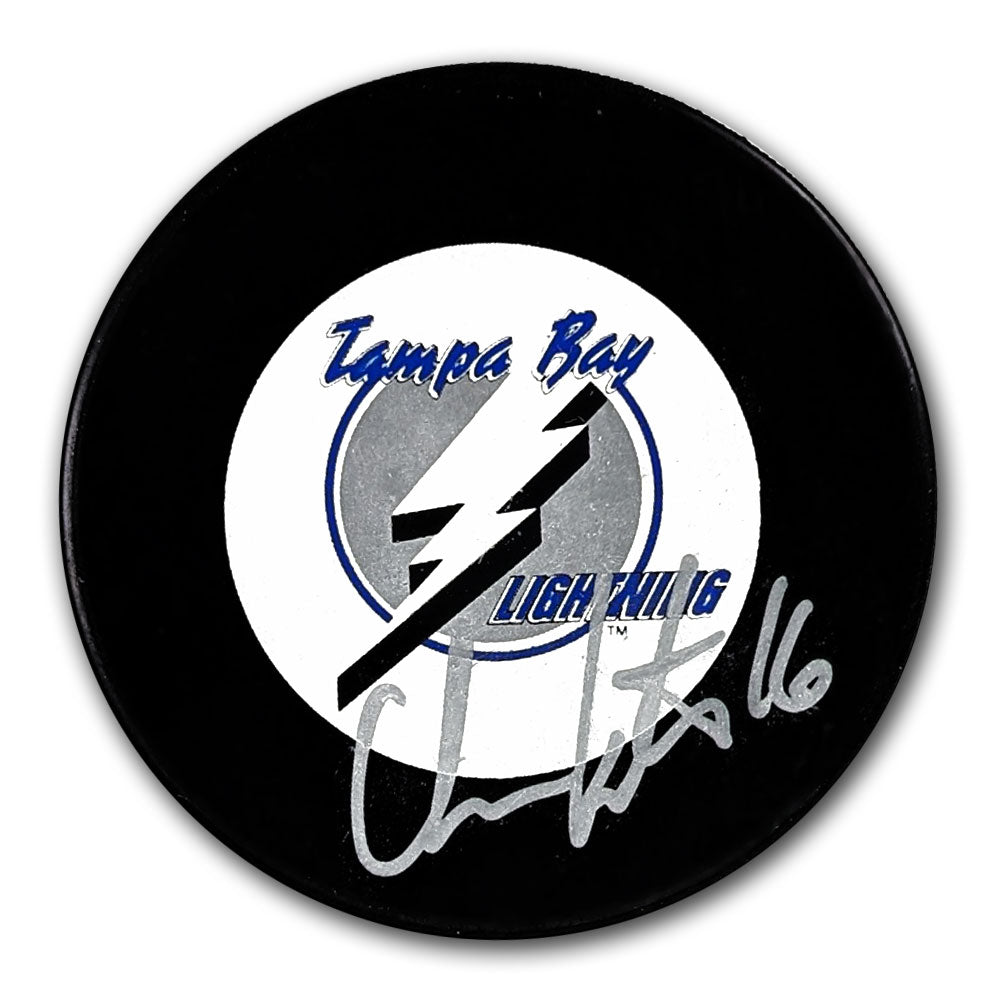 Chris Kontos Tampa Bay Lightning Autographed Puck