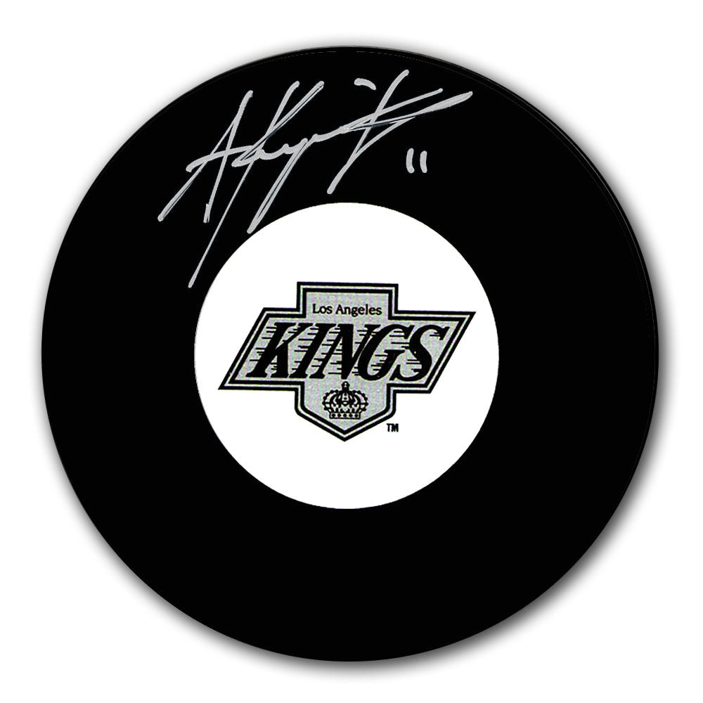 Anze Kopitar Los Angeles Kings Retro Autographed Puck