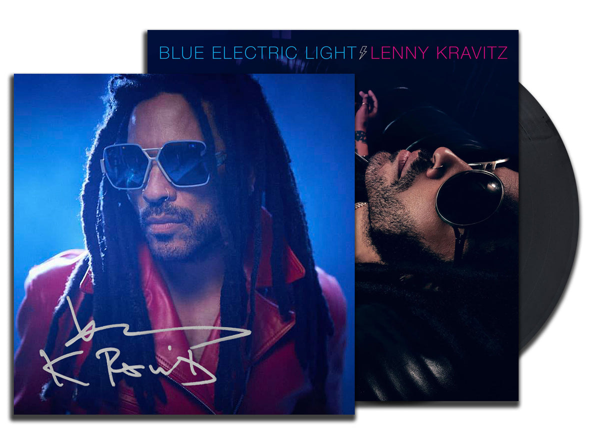 Lenny Kravitz BLUE ELECTRIC LIGHT Vinyl Album LP including an 11x11 Signed Art Print