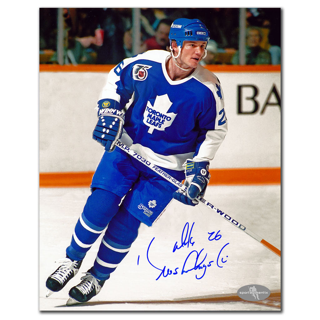 Mike Krushelnyski Toronto Maple Leafs ACTION Autographed 8x10