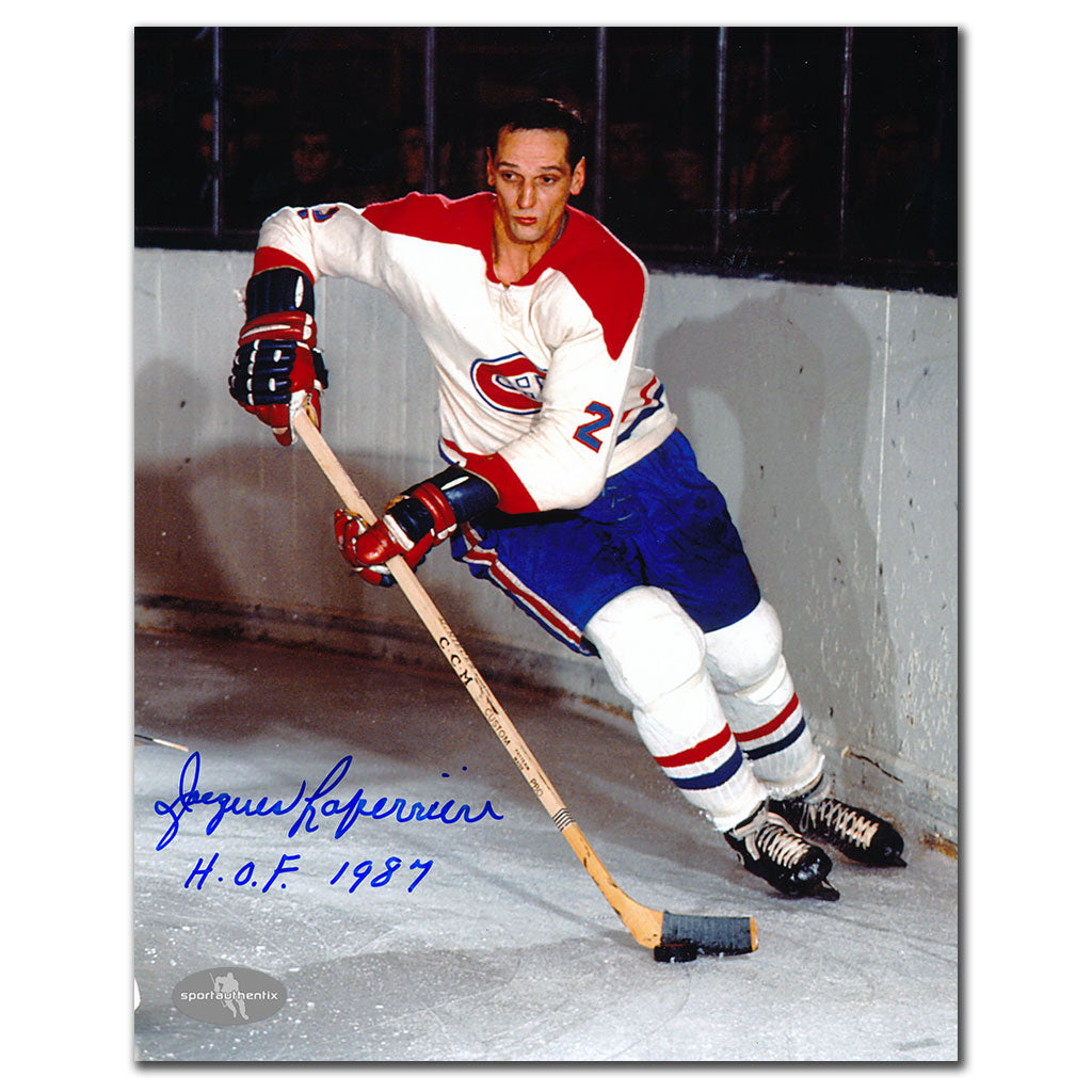 Jacques Laperrière Canadiens de Montréal HOF Autographié 8x10