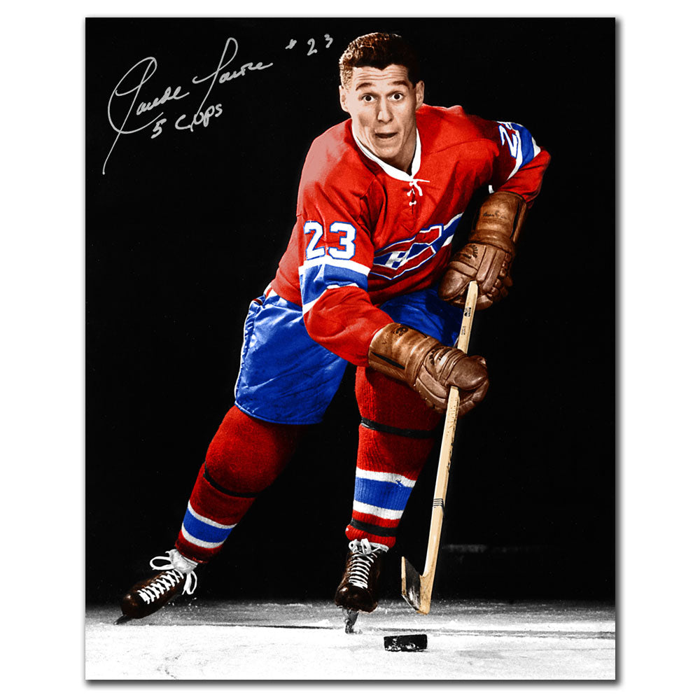 Claude Larose Montreal Canadiens Autographed 8x10