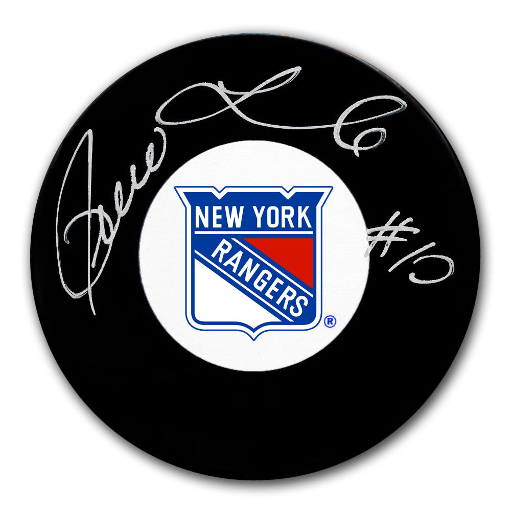 Pierre Larouche New York Rangers Autographed Puck