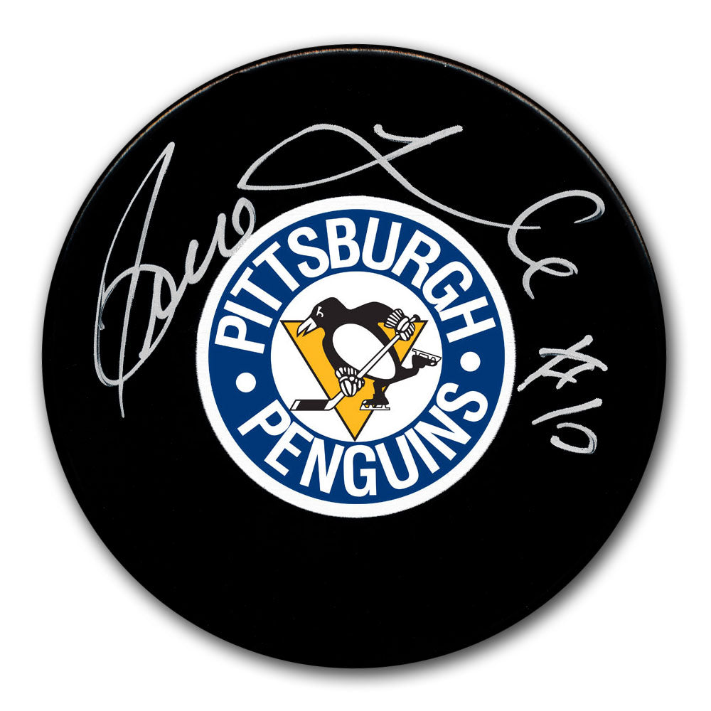 Pierre Larouche Pittsburgh Penguins Autographed Puck