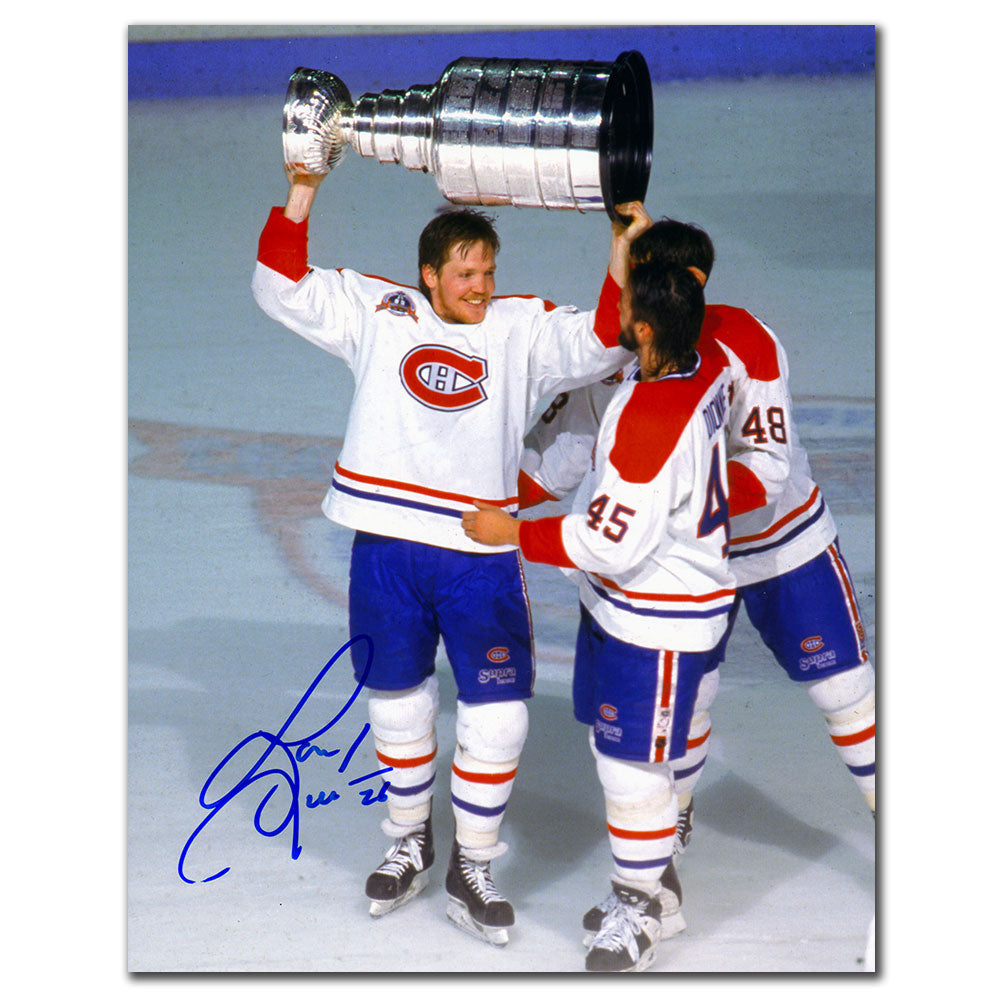 Gary Leeman Montreal Canadiens 1993 Stanley Cup Autographed 8x10