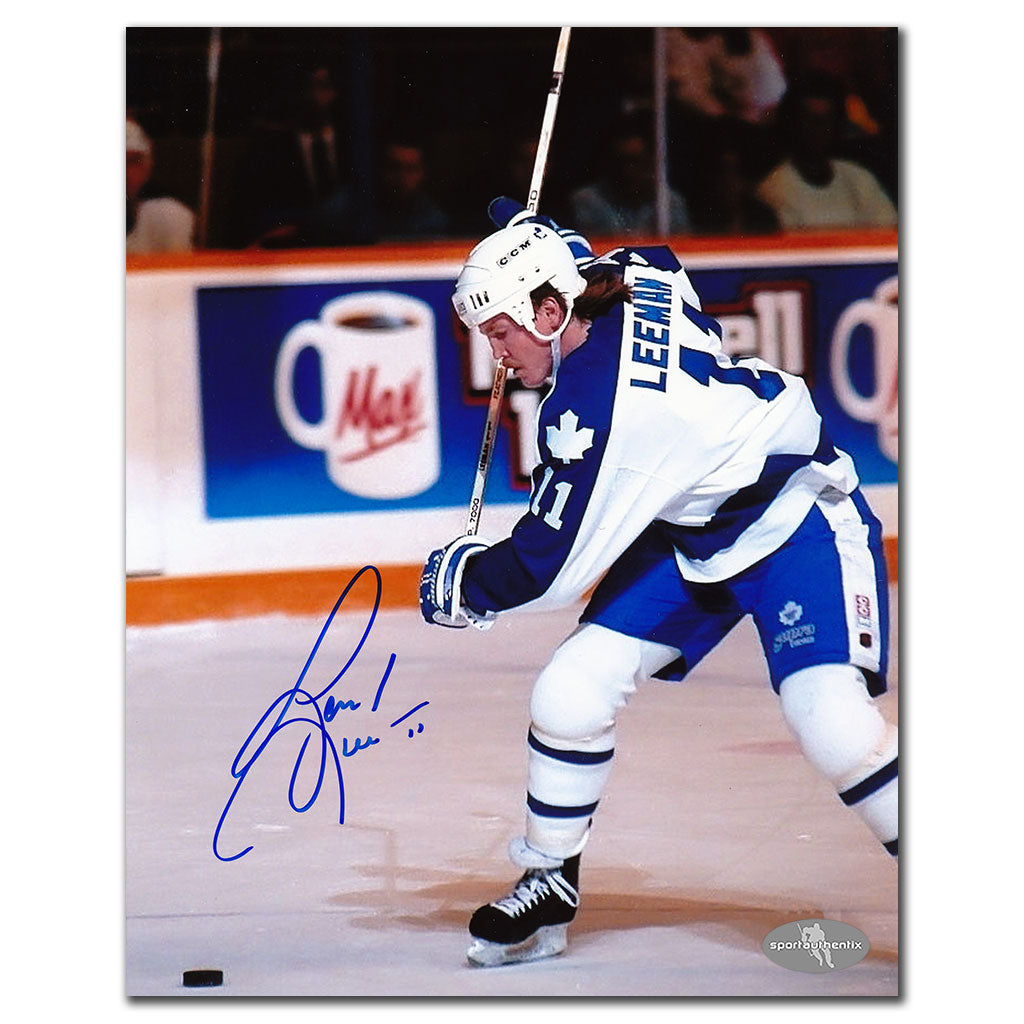 Gary Leeman Toronto Maple Leafs SLAPSHOT Autographed 8x10