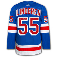 Ryan Lindgren New York Rangers Adidas Pro Autographed Jersey