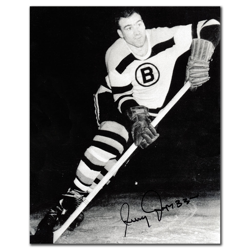 Jerry Toppazzini Boston Bruins Autographed 8x10 Photo