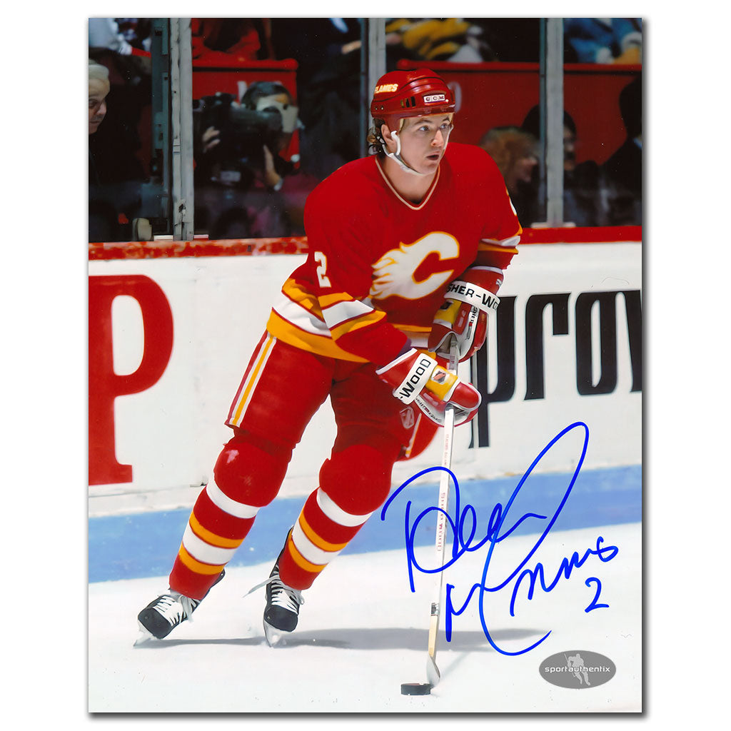 Al MacInnis Calgary Flames ACTION Autographed 8x10