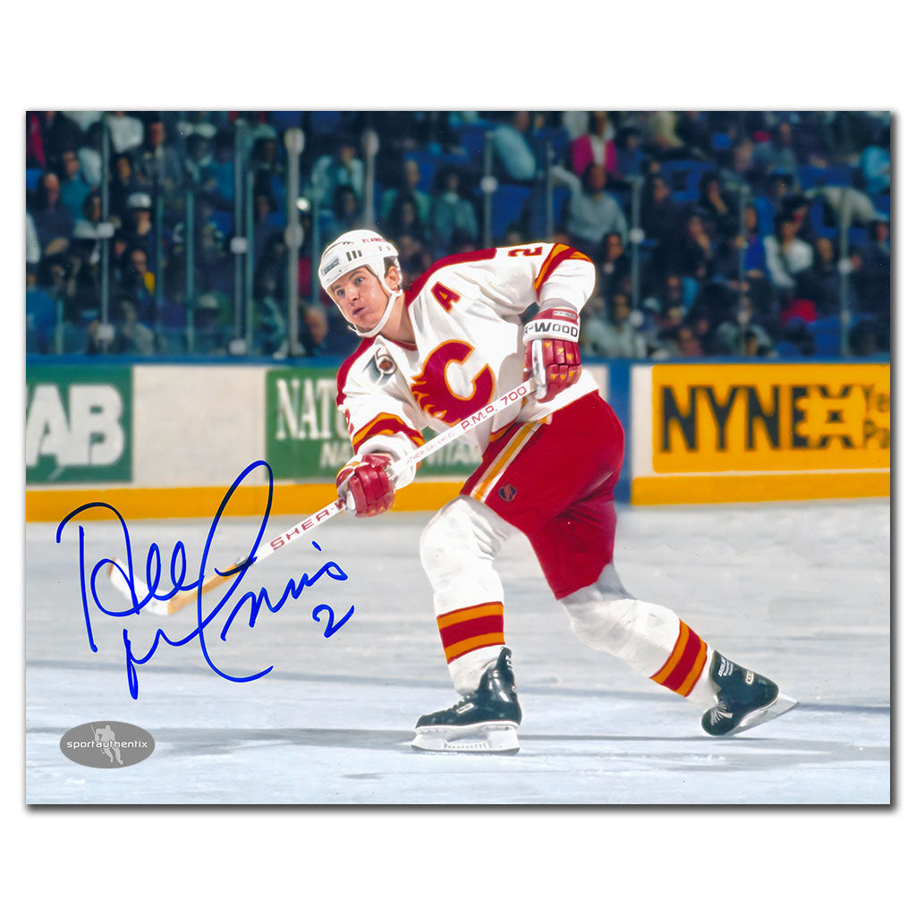 Al MacInnis Calgary Flames SLAP SHOT Autographed 8x10