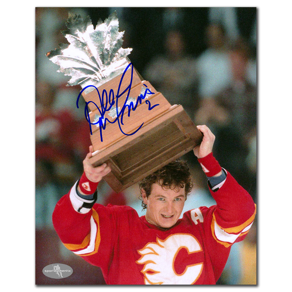 Al MacInnis Calgary Flames 1989 Conn Smythe Autographed 8x10