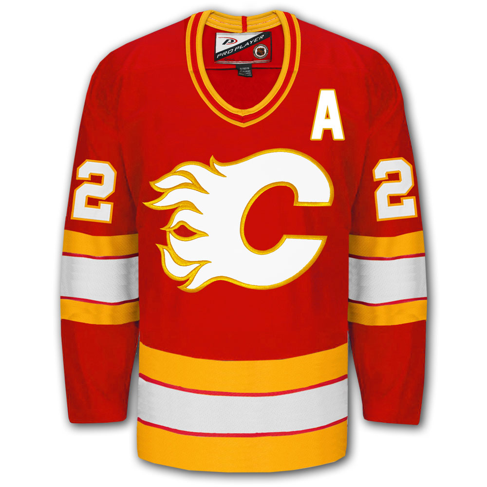 Al MacInnis Calgary Flames STATS Pro Player Autographed Jersey