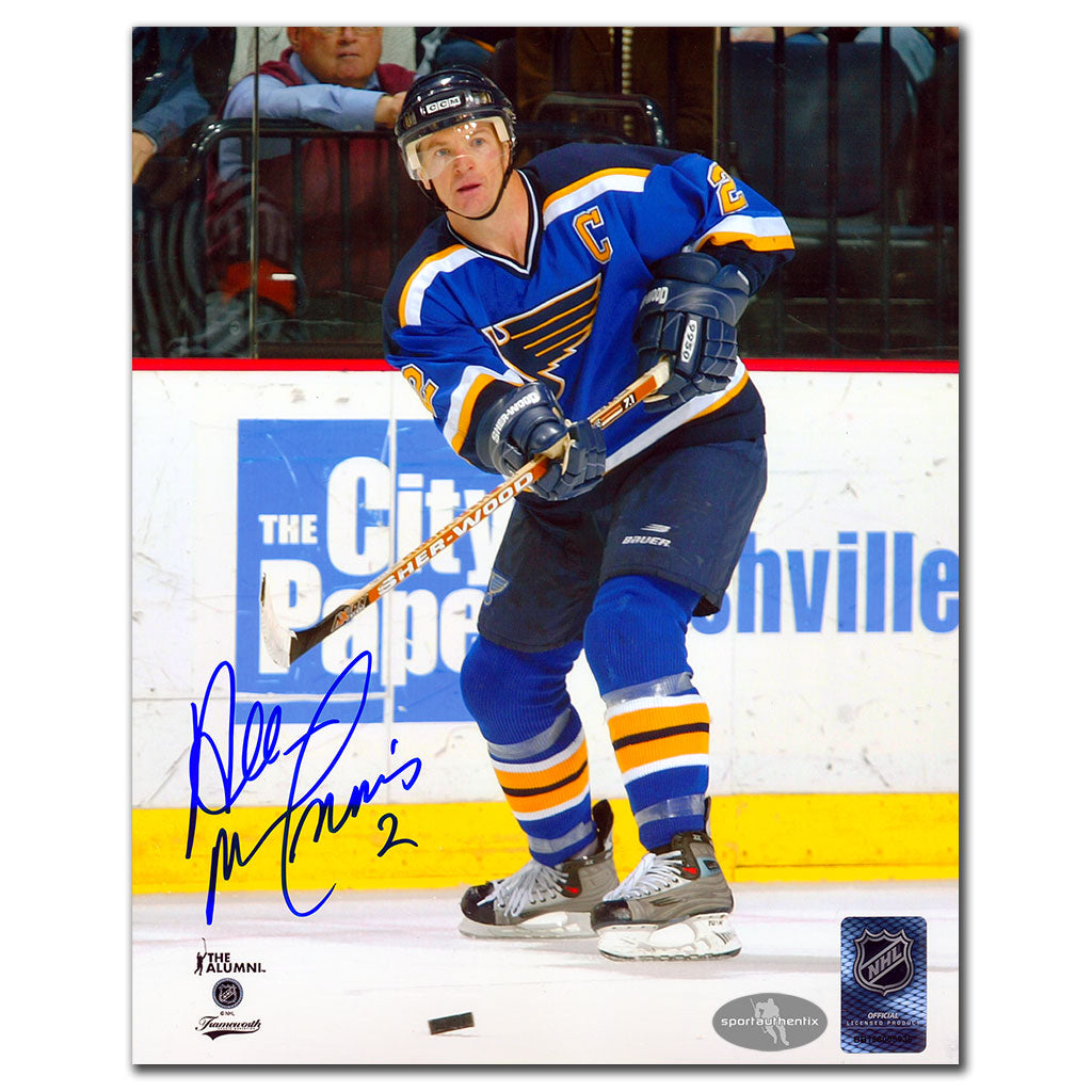 Al MacInnis St. Louis Blues Autographed 8x10