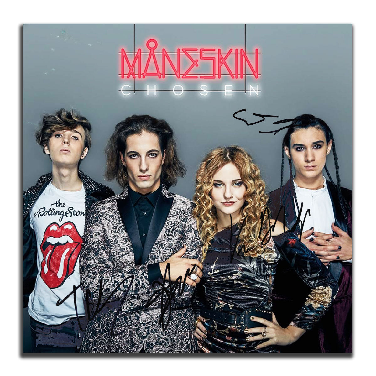 Maneskin Band Signed CHOSEN Autographed Vinyl Album LP