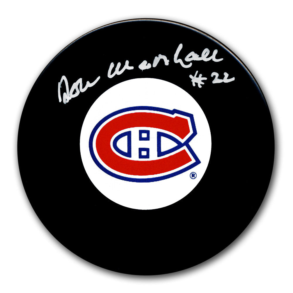 Don Marshall Montreal Canadiens Autographed Puck