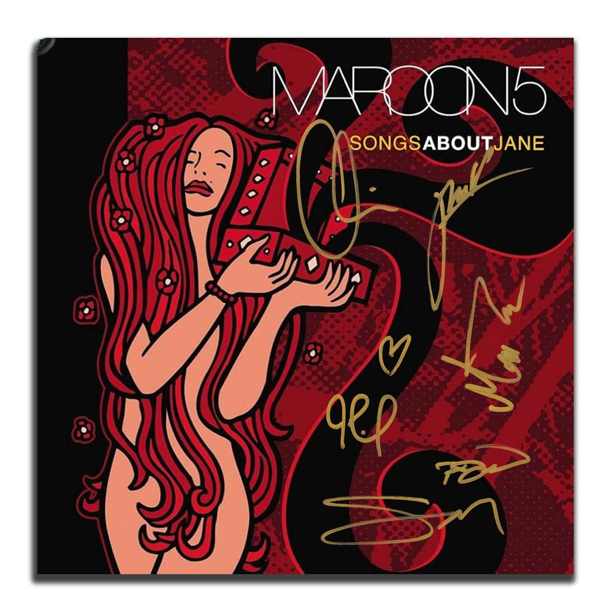 Maroon 5 Band Signed SONGS ABOUT JANE Autographed Vinyl Album LP JSA COA