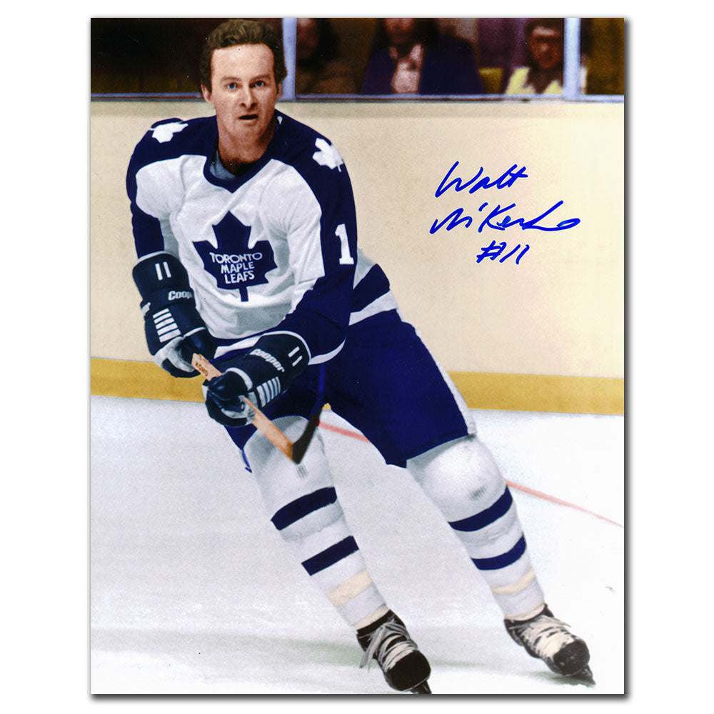 Walt McKechnie Maple Leafs de Toronto autographié 8x10