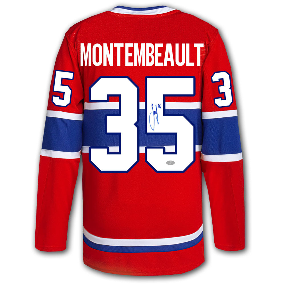 Sam Montembeault Montreal Canadiens Fanatics Autographed Jersey