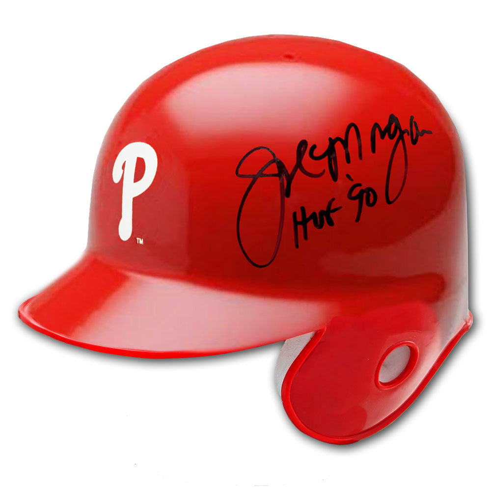 Joe Morgan Philadelphia Phillies Autographed Mini Batting Helmet