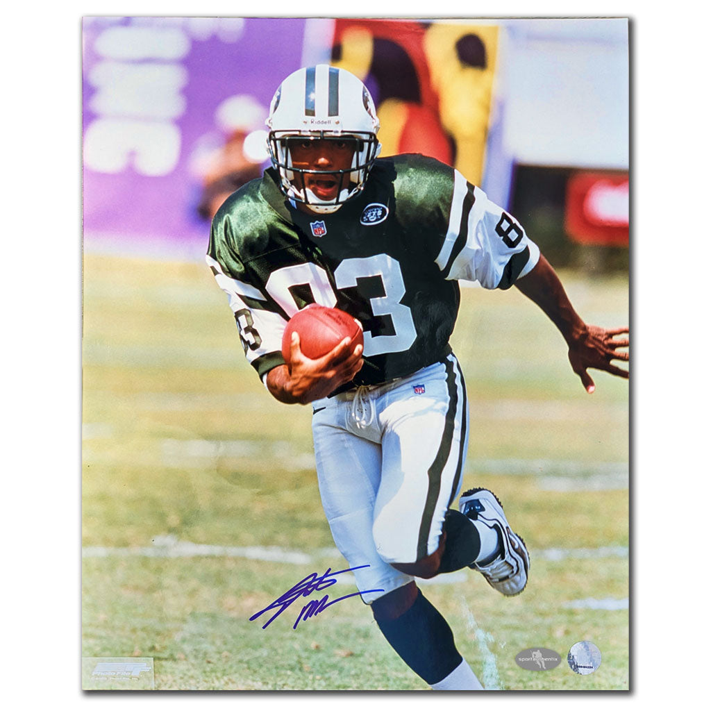 Santana Moss New York Jets dédicacé 16x20