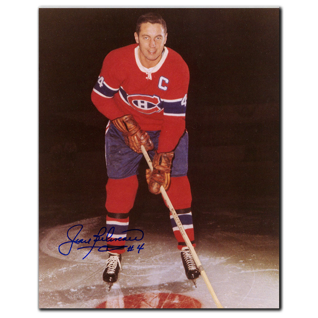 Jean Beliveau Montreal Canadiens Autographed 8x10 Photo