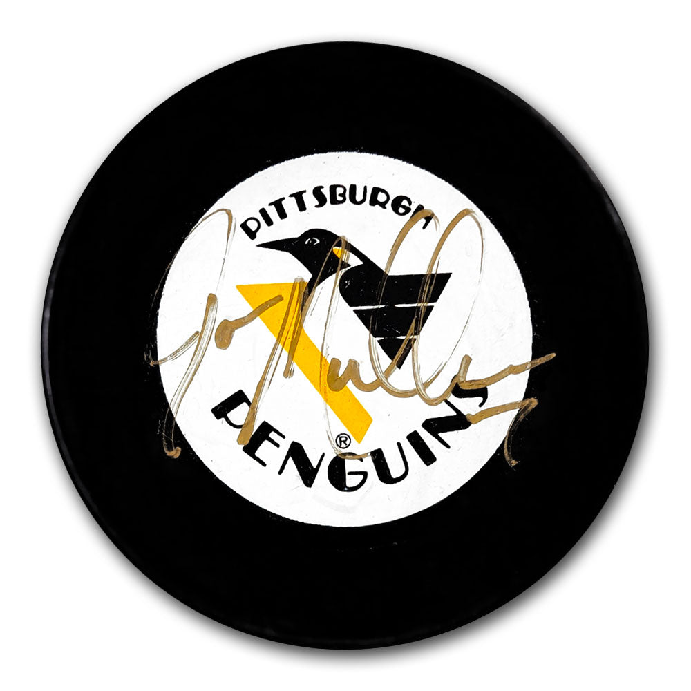 Joe Mullen Rondelle autographiée OR des Penguins de Pittsburgh