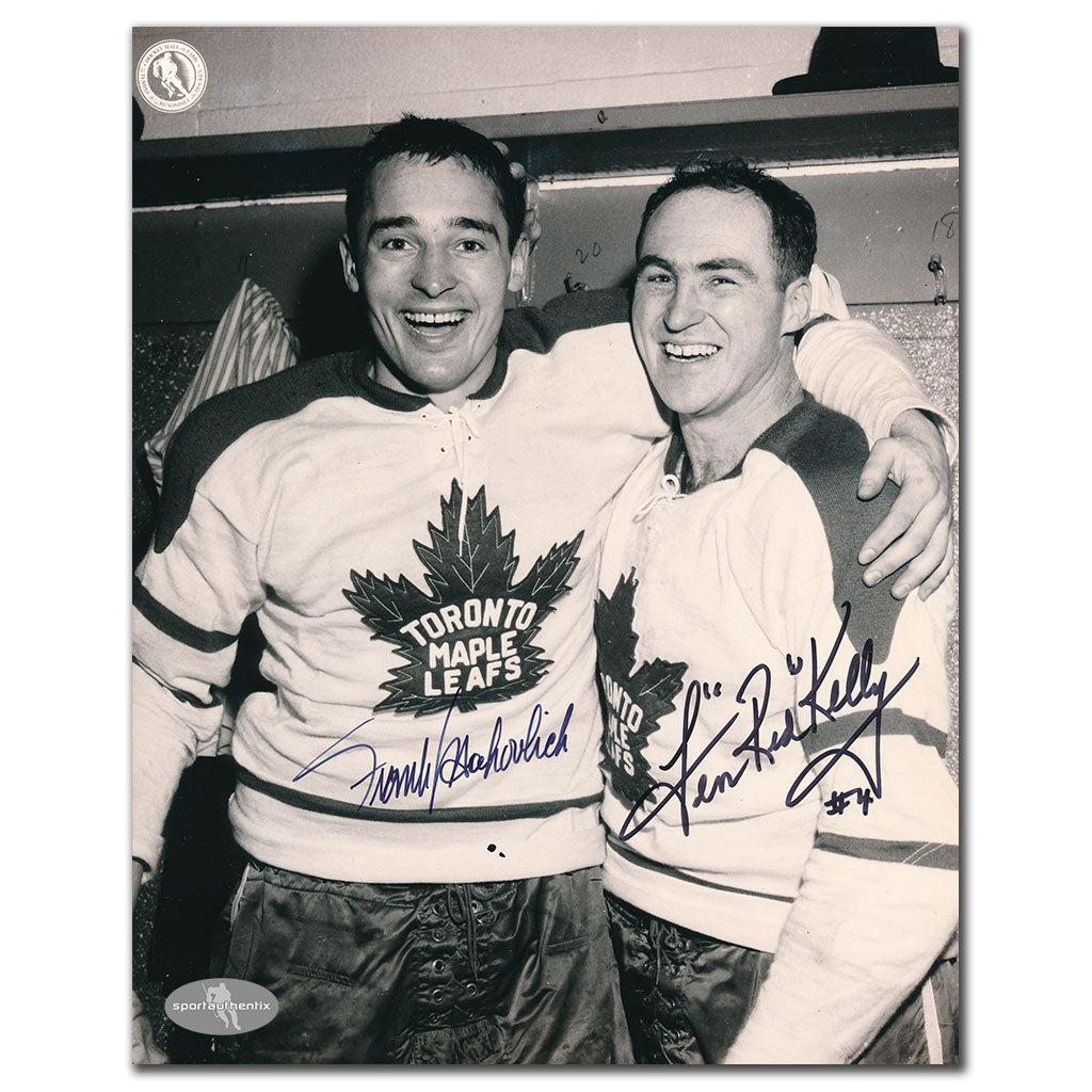 Frank Mahovlich & Red Kelly Toronto Maple Leafs Dual Autographed 8x10