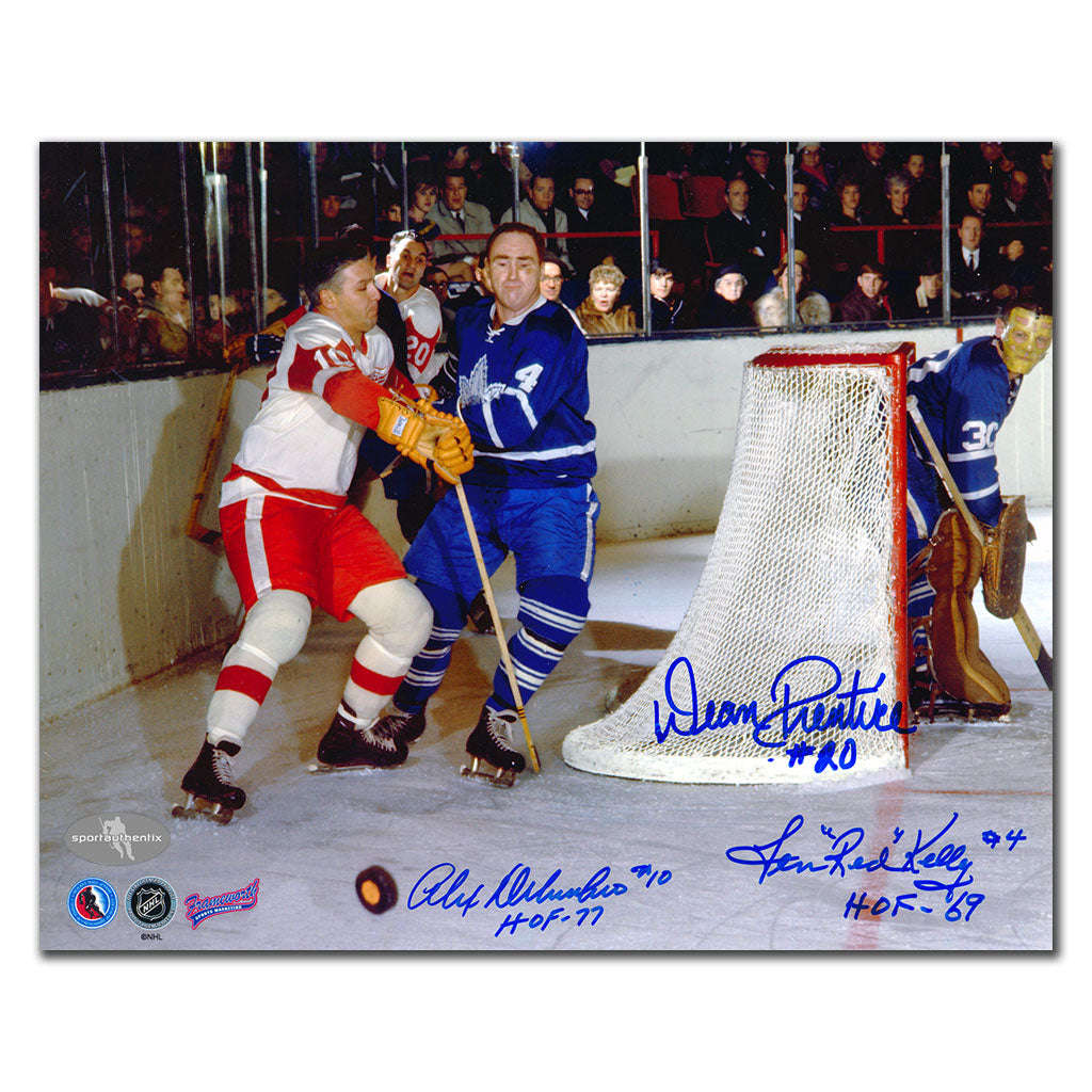 Alex Delevcchio & Dean Prentice vs. Red Kelly Triple Autographed 8x10