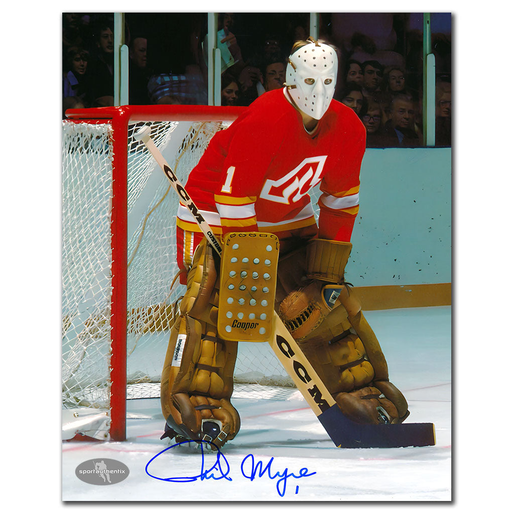 Phil Myre, Flames d'Atlanta, autographié 8x10