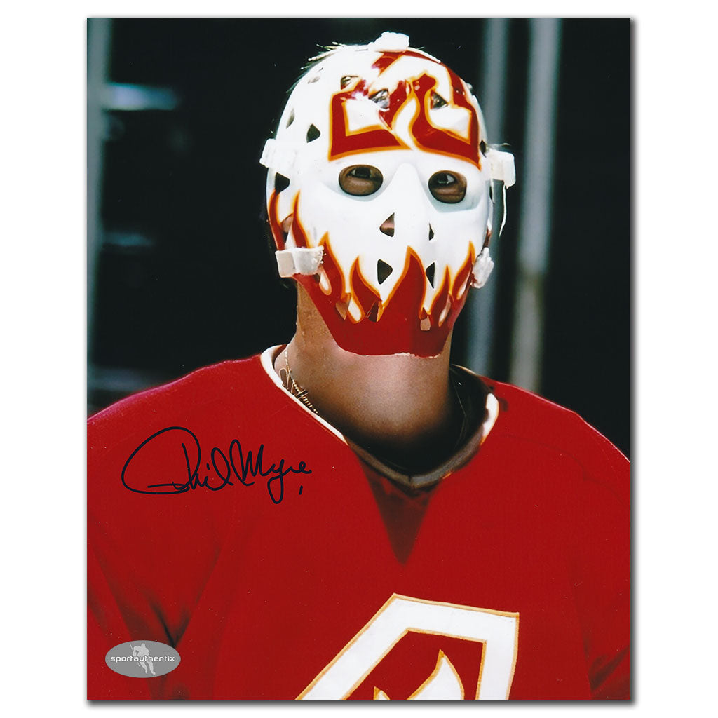 Phil Myre Atlanta Flames CLOSE UP Autographed 8x10