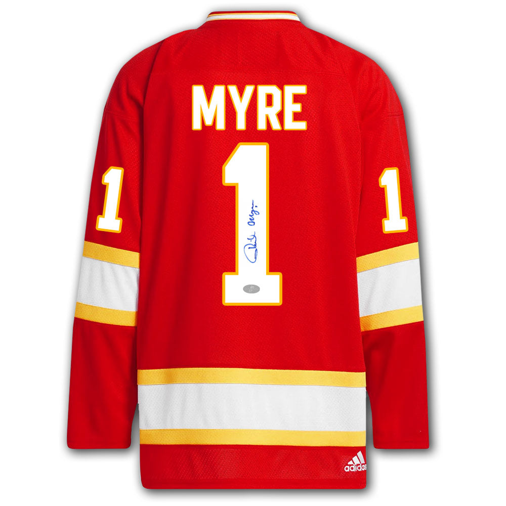 Phil Myre Atlanta Flames Adidas Vintage Pro Autographed Jersey