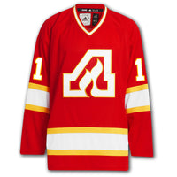 Phil Myre Atlanta Flames Adidas Vintage Pro Autographed Jersey