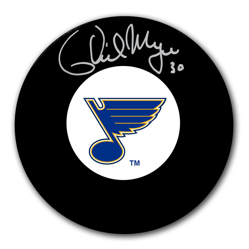 Phil Myre St. Louis Blues Autographed Puck