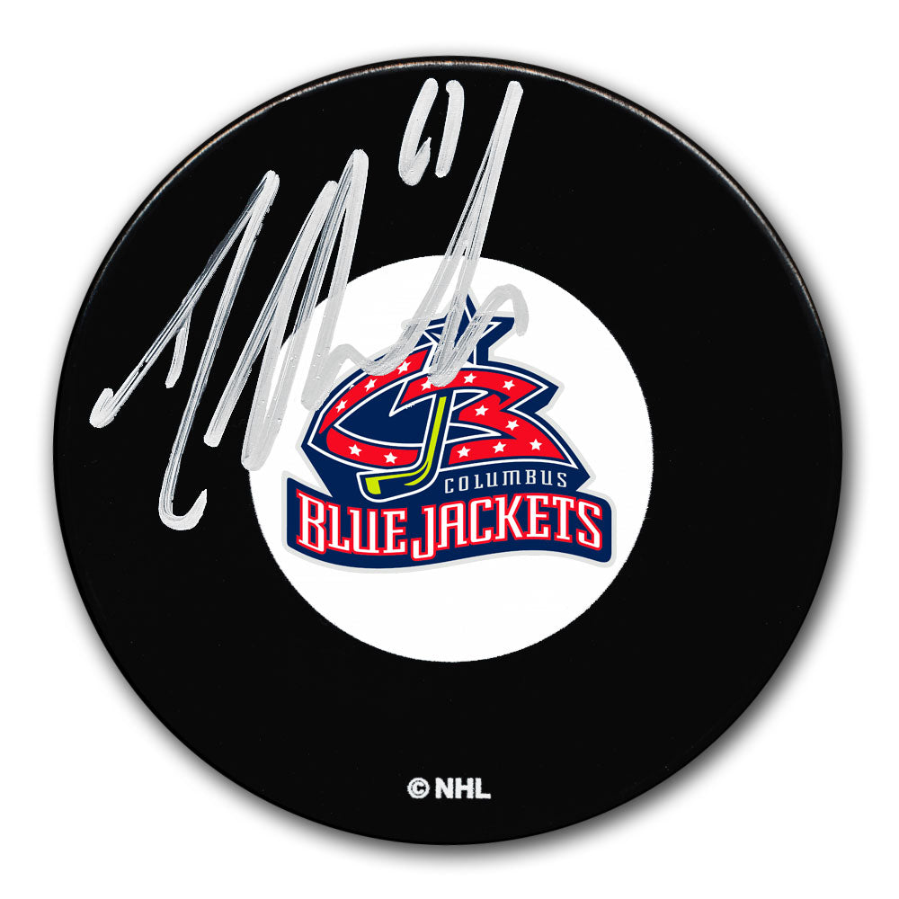 Rondelle autographiée des Blue Jackets de Columbus de Rick Nash