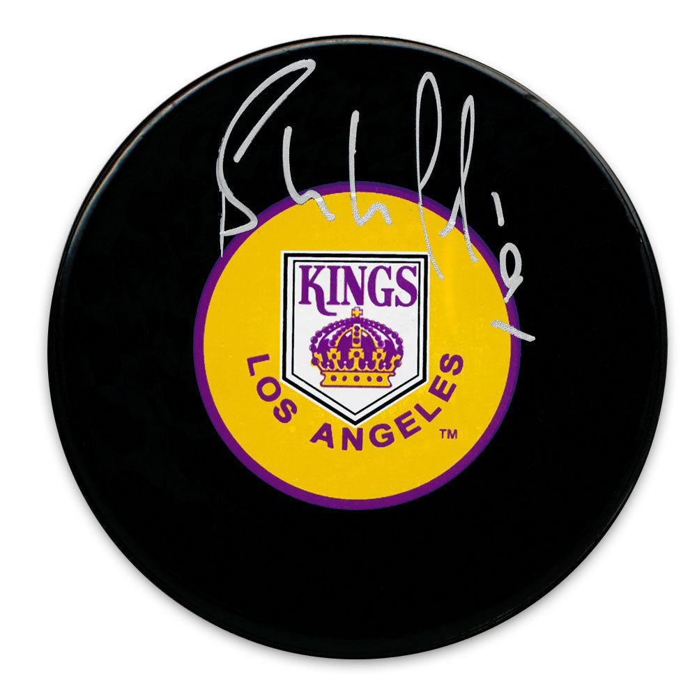 Bernie Nicholls Los Angeles Kings Autographed Puck