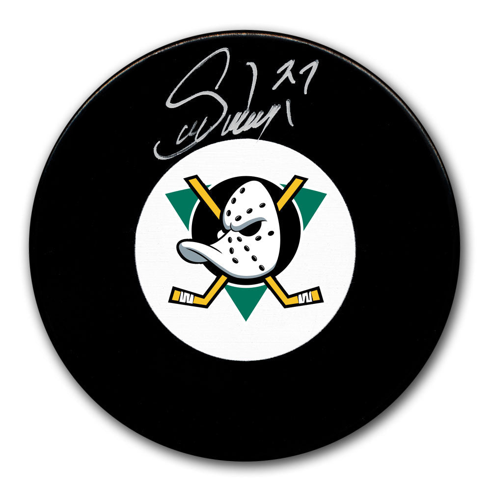 Rondelle autographiée par Scott Niedermayer des Mighty Ducks d'Anaheim