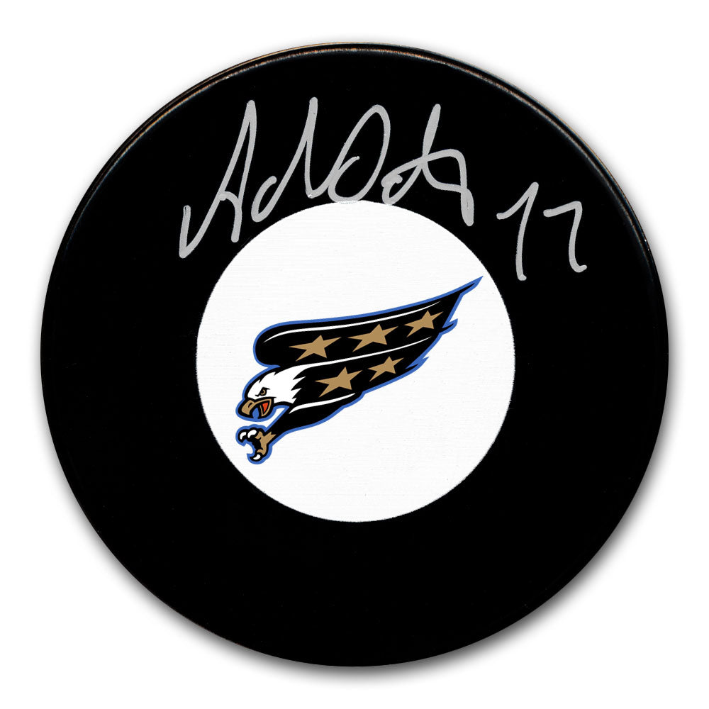 Adam Oates Washington Capitals Autographed Puck