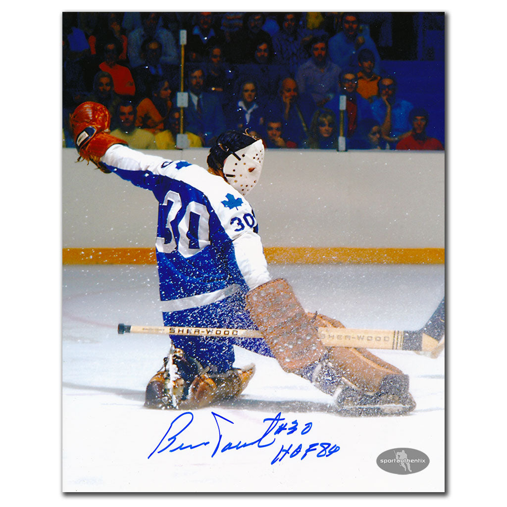 Bernie Parent Toronto Maple Leafs BIG SAVE Autographed 8x10