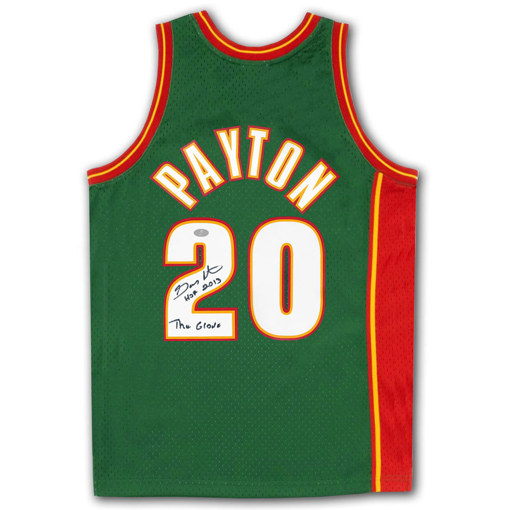 Gary Payton Seattle SuperSonics HOF The Glove Mitchell & Ness Autographed Jersey