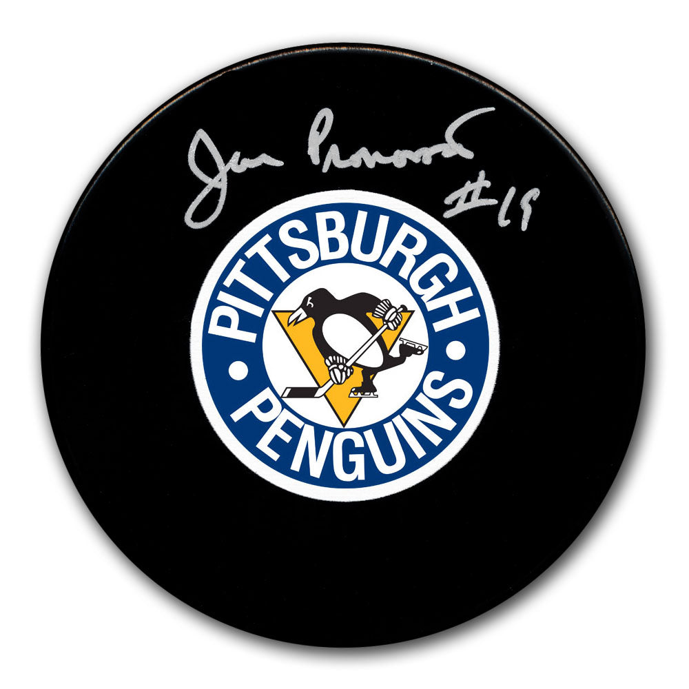 Jean Pronovost Pittsburgh Penguins Vintage Autographed Puck