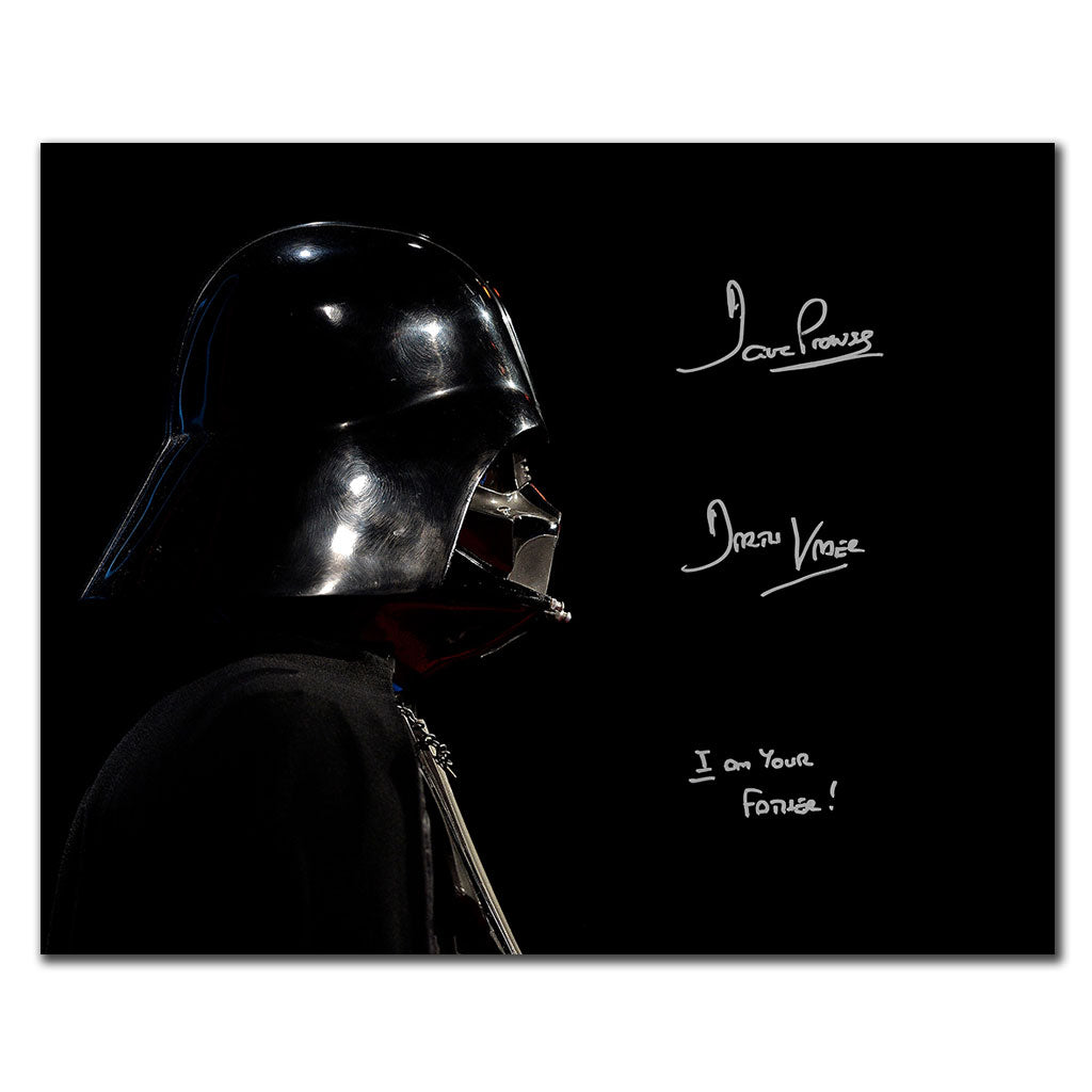 David Prowse Darth Vadar STAR WARS I Am Your Father Signed 16x20 Photo