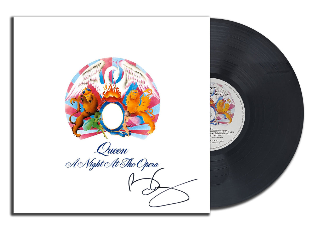 Brian May Signed Queen A NIGHT AT THE OPERA Autographed Vinyl Album LP JSA COA